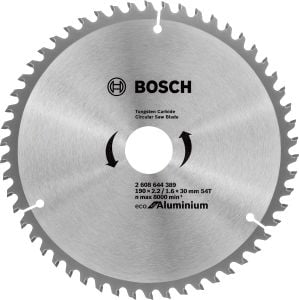 Bosch - Optiline Eco Serisi Alüminyum için Daire Testere Bıçağı 190*30 54 Diş - 2608644389