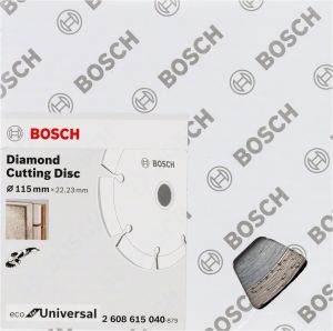 Bosch - Ekonomik Seri 9+1 Genel Yapı Malzemeleri İçin Elmas Kesme Diski 115 mm - 2608615040