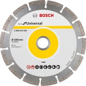 Bosch - Ekonomik Seri 9+1 Genel Yapı Malzemeleri İçin Elmas Kesme Diski 180 mm - 2608615043