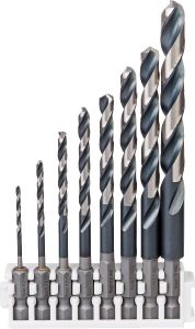 Bosch - Impact Control Serisi HSS Metal Matkap Ucu Seti 8'li - Click