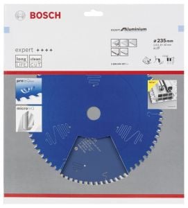 Bosch - Expert Serisi Alüminyum için Daire Testere Bıçağı 235*30 mm 80 Diş - 2608644107