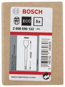 Bosch - SDS-Plus Şaftlı Yassı Keski 250*40 mm 5'li - 2608690133